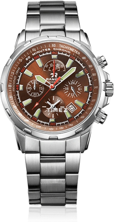 Rossini,Range1 42mm,42mm,Stainless Steel,Coffee,Quartz,Chronograph,Day,Alarm,YD5539W07B