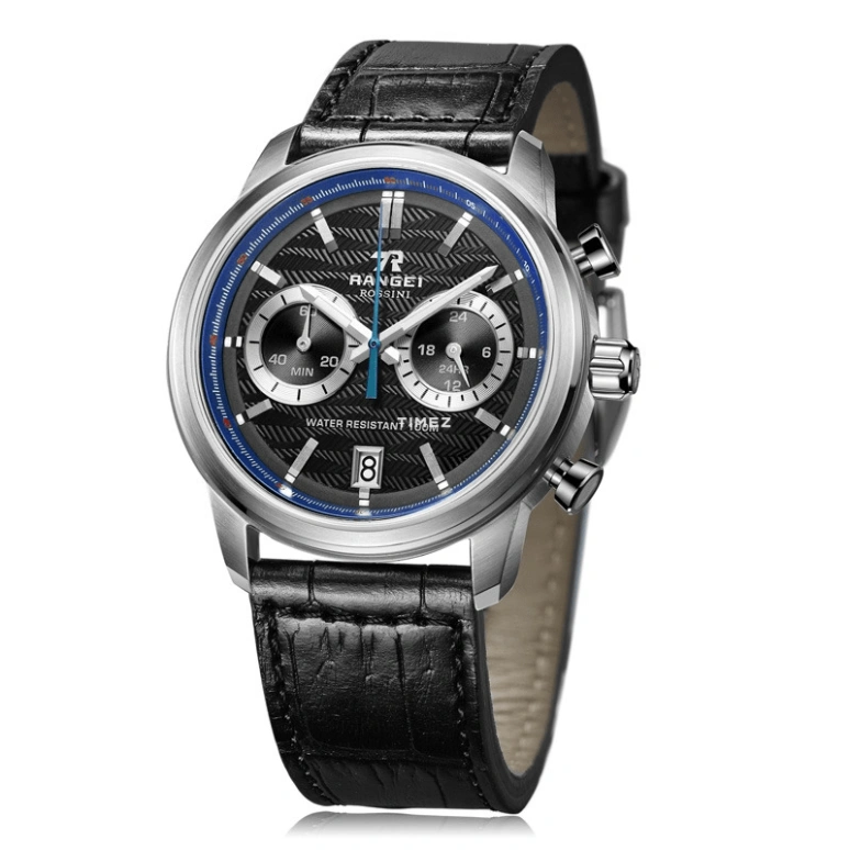 Rossini,Range1 42mm,42mm,Stainless Steel,Black,Quartz,Chronograph,Day,YD5671W04B