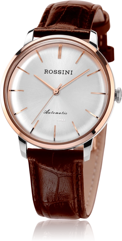 Rossini,Silk 40mm,40mm,Stainless Steel,White,Automatic,Sapphire,Crystal Glass,Round,5847T01C