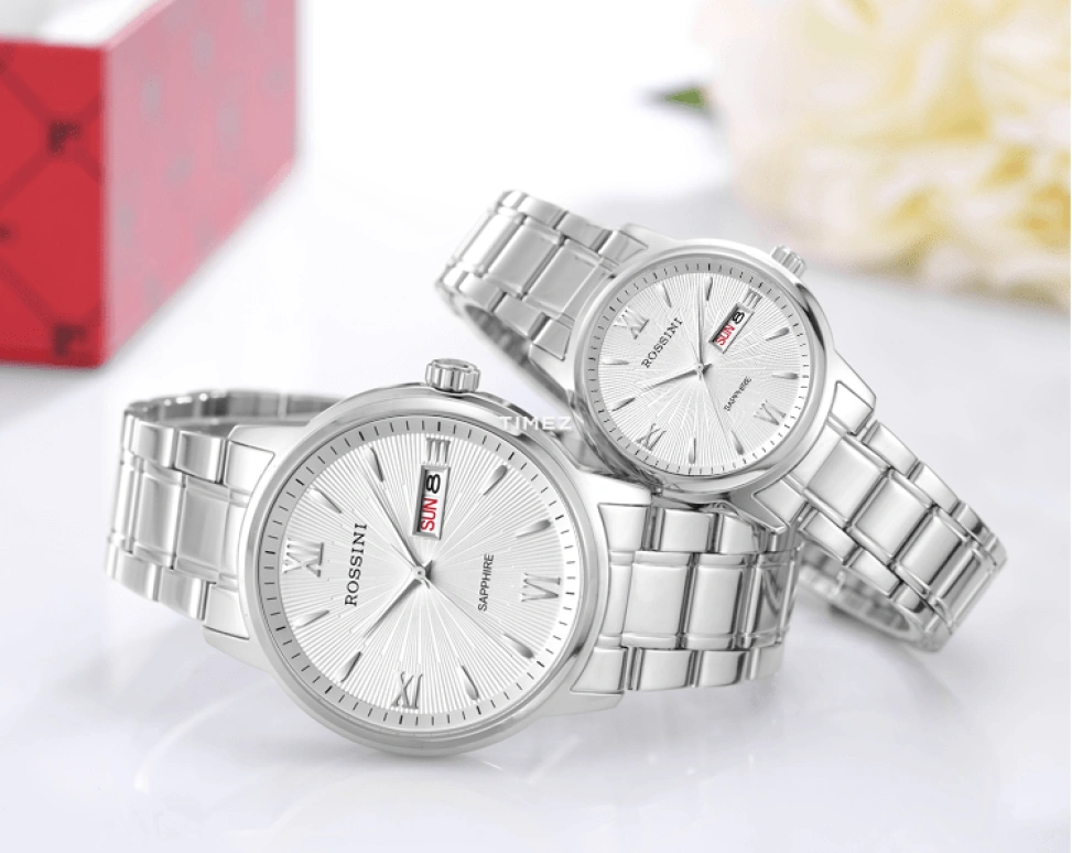 Rossini,Classic 41mm,41mm,Stainless Steel,Silver,Quartz,Date,Day,5723W01A