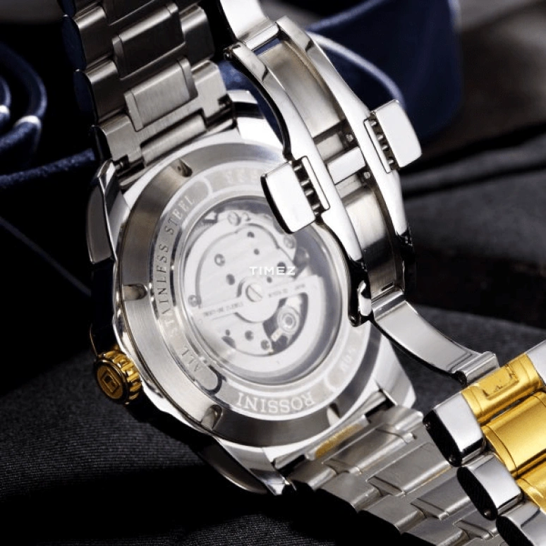 Rossini,Medal 43mm,43mm,Stainless Steel,Rose Gold,White,Automatic,Day,Dule Time,6633T01B