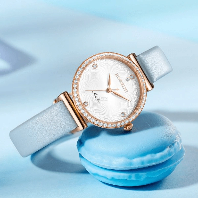 Rossini,Chic 30mm,30mm,Stainless Steel,White,Quartz,Sapphire,Round,518856G01E