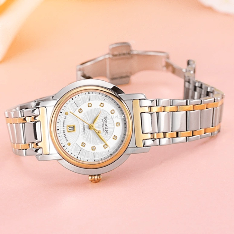 Rossini,Smriti 32mm,32mm,Stainless Steel,Rolesor,Silver,Automatic,Day,Sapphire,9566T01A