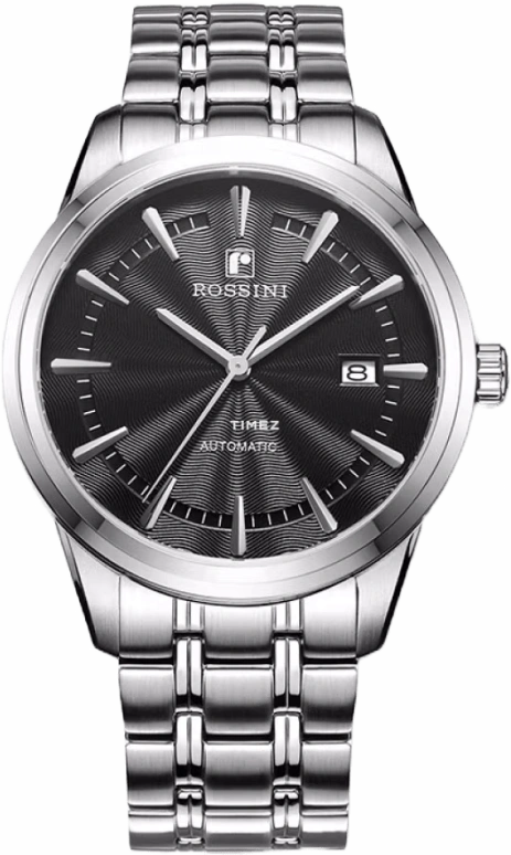 Rossini,Other 42mm,42mm,Stainless Steel,Black,Automatic,Day,Sapphire,5665W04C