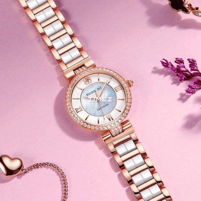 Rossini,Chic 30mm,30mm,Stainless Steel,Silver White,Quartz,Sapphire,Round,517784G01F