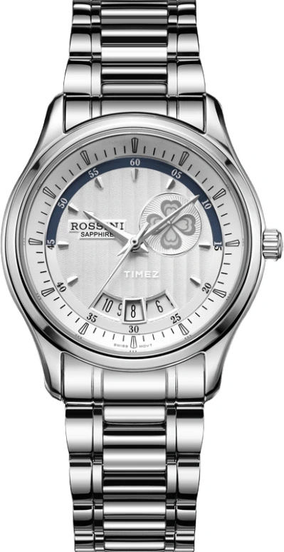 Rossini,Other 32mm,32mm,Stainless Steel,Silver White,Quartz,Day,Sapphire,Crystal Glass,SR5594W01A