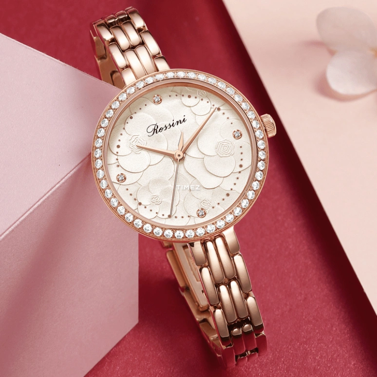 Rossini,Chic 30mm,30mm,Stainless Steel,White,Quartz,Sapphire,Round,519984G06A