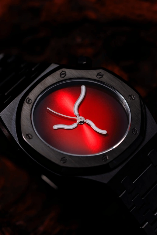 Safrezo,CURVE OAK 38x39.60mm,38x39.60mm,Stainless Steel,Black,Red,Automatic,Sapphire,Other,CO,CO-B02-B