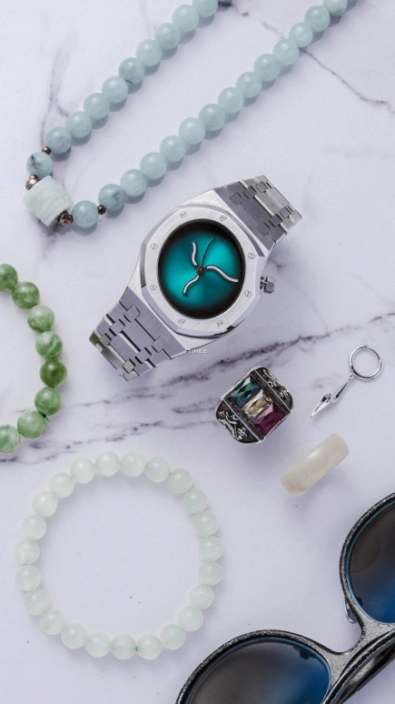 Safrezo,CURVE OAK 38x39.60mm,38x39.60mm,Stainless Steel,Green,Automatic,Sapphire,Other,CO,CO-B01-S