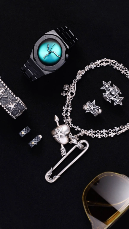 Safrezo,CURVE OAK 38x39.60mm,38x39.60mm,Stainless Steel,Green,Automatic,Sapphire,Other,CO,CO-B01-B