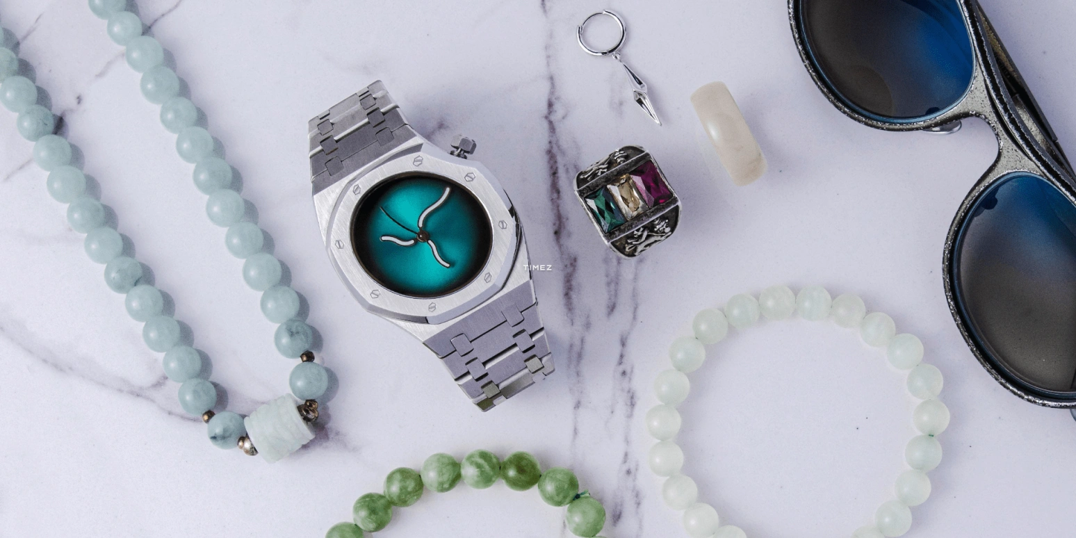 Safrezo,CURVE OAK 38x39.60mm,38x39.60mm,Stainless Steel,Green,Automatic,Sapphire,Other,CO,CO-B01-S