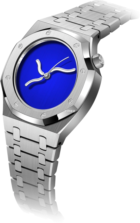 Safrezo,CURVE OAK 38x39.60mm,38x39.60mm,Stainless Steel,Blue,Automatic,Sapphire,Other,CO,CO-A02-S
