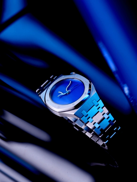 Safrezo,CURVE OAK 38x39.60mm,38x39.60mm,Stainless Steel,Blue,Automatic,Sapphire,Other,CO,CO-A02-S