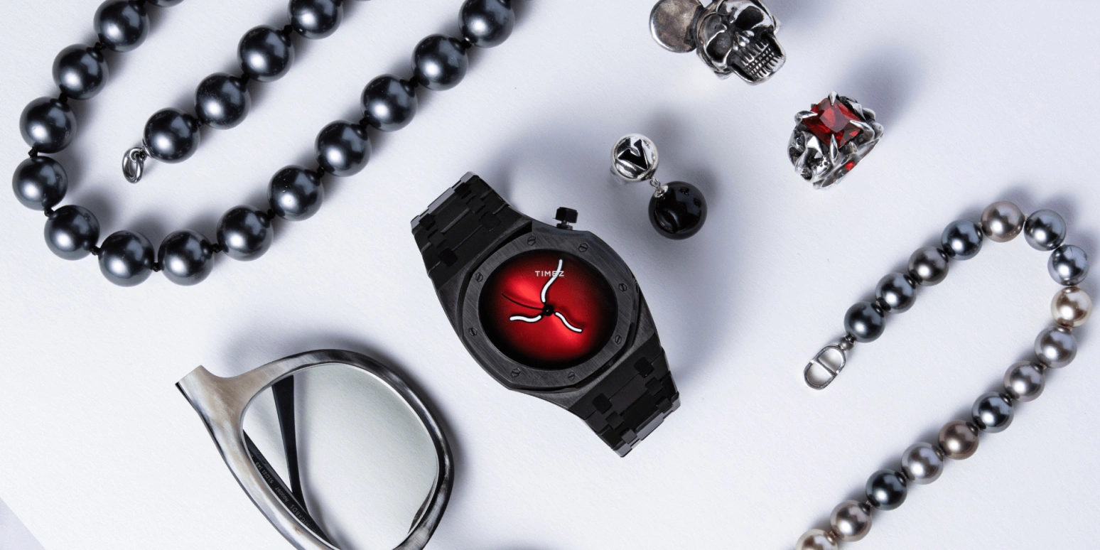 Safrezo,CURVE OAK 38x39.60mm,38x39.60mm,Stainless Steel,Black,Red,Automatic,Sapphire,Other,CO,CO-B02-B