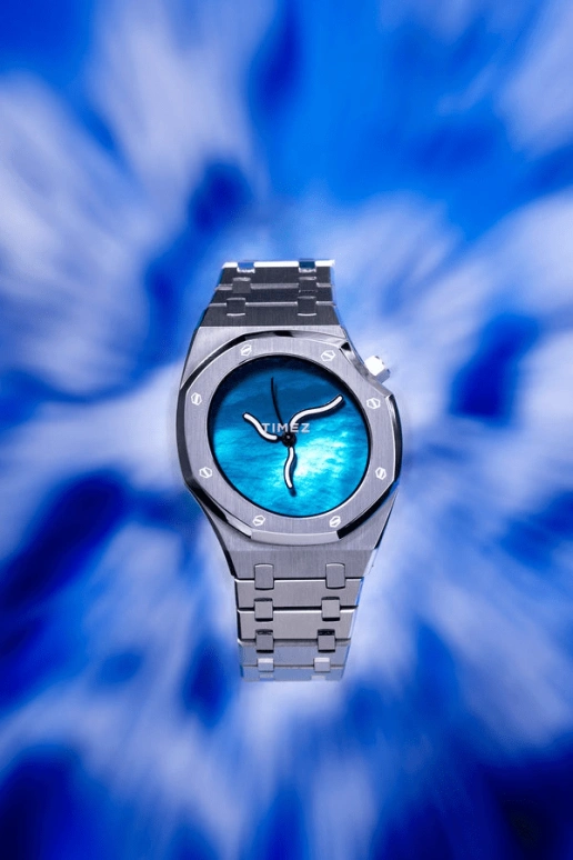 Safrezo,CURVE OAK 38x39.60mm,38x39.60mm,Stainless Steel,Blue,Automatic,Sapphire,Other,CO,CO-SE2501