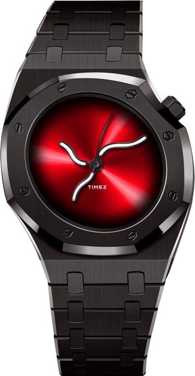 Safrezo,CURVE OAK 38x39.60mm,38x39.60mm,Stainless Steel,Black,Red,Automatic,Sapphire,Other,CO,CO-B02-B