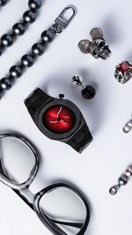 Safrezo,CURVE OAK 38x39.60mm,38x39.60mm,Stainless Steel,Black,Red,Automatic,Sapphire,Other,CO,CO-B02-B