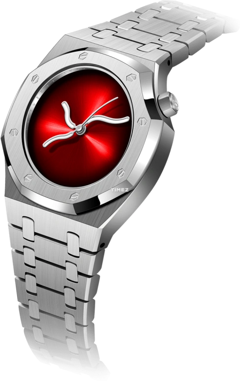 Safrezo,CURVE OAK 38x39.60mm,38x39.60mm,Stainless Steel,Red,Automatic,Sapphire,Other,CO,CO-B02-S