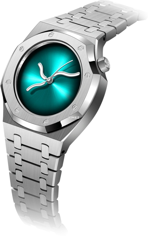 Safrezo,CURVE OAK 38x39.60mm,38x39.60mm,Stainless Steel,Green,Automatic,Sapphire,Other,CO,CO-B01-S