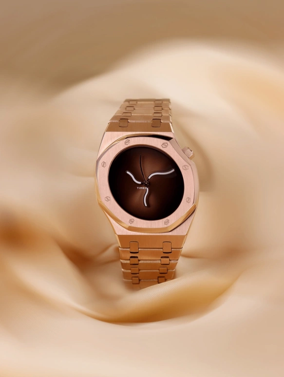 Safrezo,CURVE OAK 38x39.60mm,38x39.60mm,Stainless Steel,Brown,Automatic,Sapphire,Other,CO,CO-B03-R