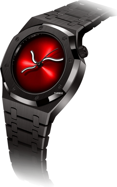 Safrezo,CURVE OAK 38x39.60mm,38x39.60mm,Stainless Steel,Black,Red,Automatic,Sapphire,Other,CO,CO-B02-B