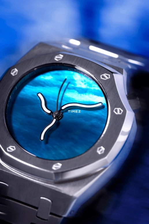 Safrezo,CURVE OAK 38x39.60mm,38x39.60mm,Stainless Steel,Blue,Automatic,Sapphire,Other,CO,CO-SE2501