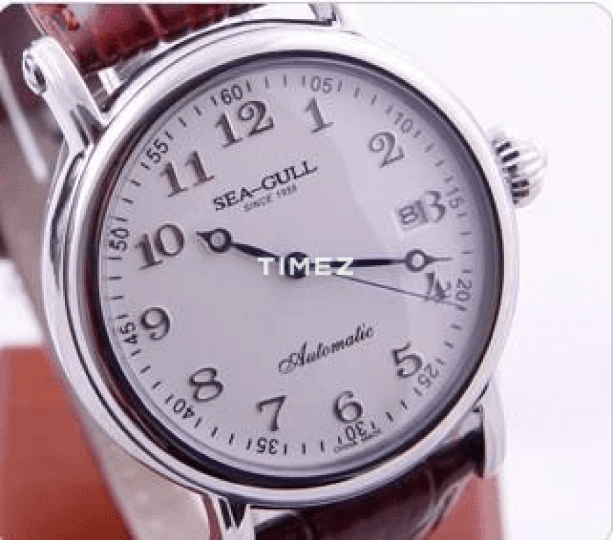 Sea-Gull,Business 38mm,38mm,Stainless Steel,White,Automatic,Day,Glass,M186