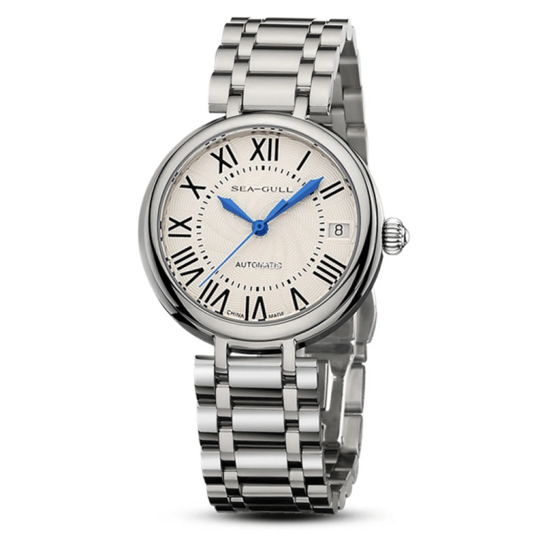 Sea-Gull,I Do 32mm,32mm,Stainless Steel,White,Automatic,Day,Sapphire,816,816.417L