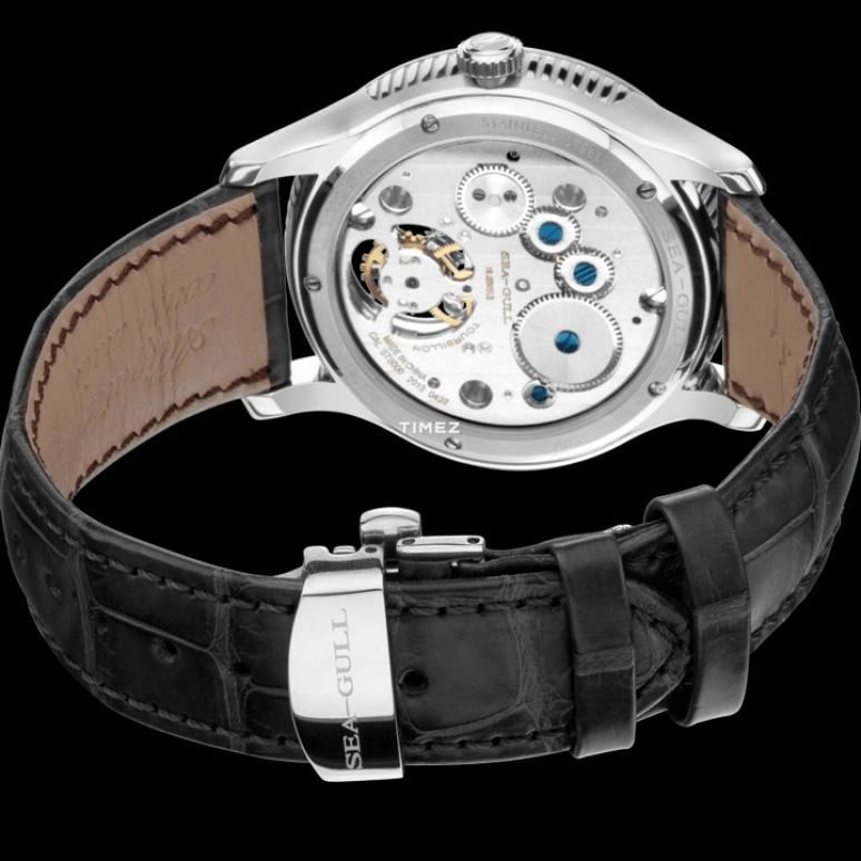 Sea-Gull,Other 41mm,41mm,Stainless Steel,Stainless Steel,White,Handwound,Tourbillon,Sapphire,818,818.930 WHITE