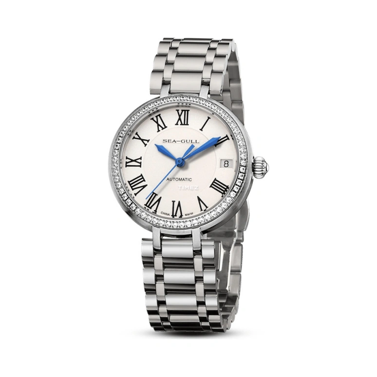 Sea-Gull,I Do 32mm,32mm,Stainless Steel,White,Automatic,Day,Sapphire,716,716.417L