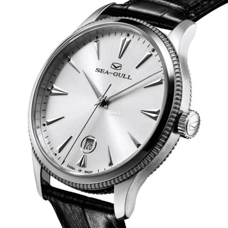 Sea-Gull,Basic 41mm,41mm,Stainless Steel,Silver White,Automatic,Day,Sapphire,Crystal Glass,819,819.12/42/32.1003