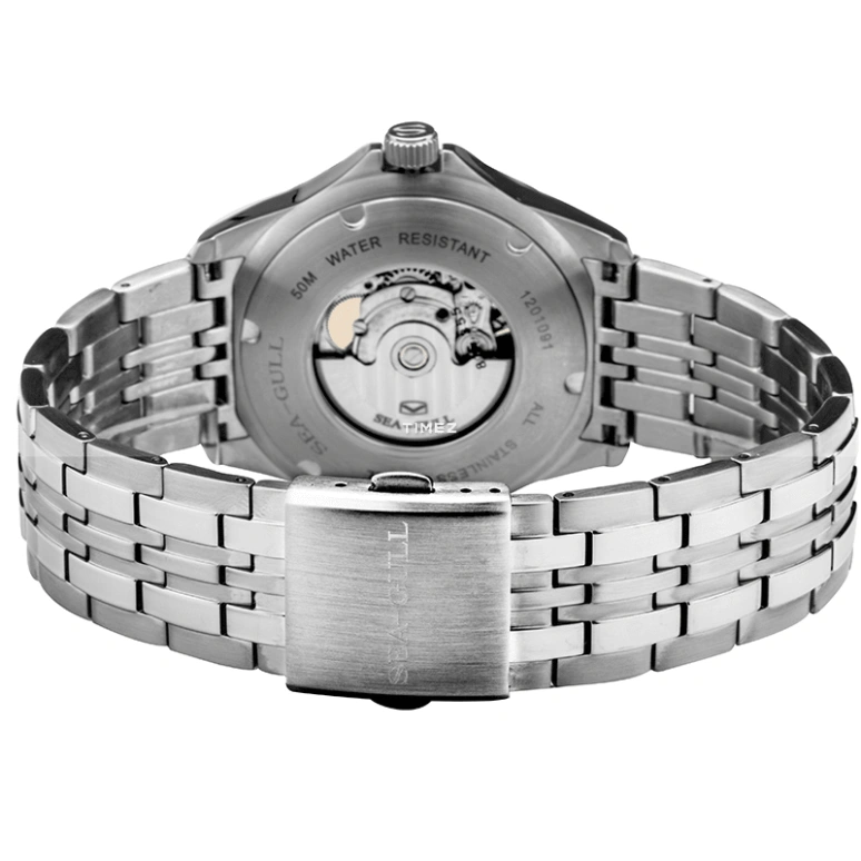 Sea-Gull,Basic 42mm,42mm,Stainless Steel,White,Automatic,Day,Sapphire,Crystal Glass,816,816.355 WHITE