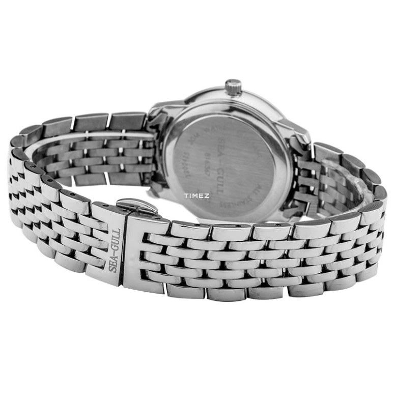 Sea-Gull,Slim 34.50mm,34.50mm,Stainless Steel,White,Automatic,Day,Sapphire,816,816.367 WHITE