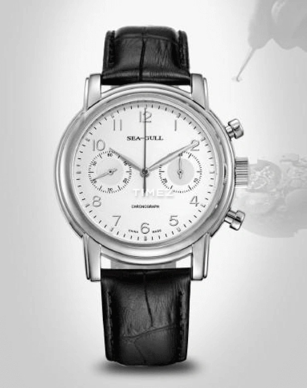 Sea-Gull,Other 41mm,41mm,Stainless Steel,White,Automatic,Chronograph,Sapphire,Crystal Glass,D819,D819.629