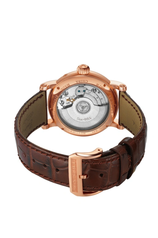 Sea-Gull,Museum 40mm,40mm,Rose Gold,White,Automatic,Tourbillon,Sapphire,ST8002ZGA