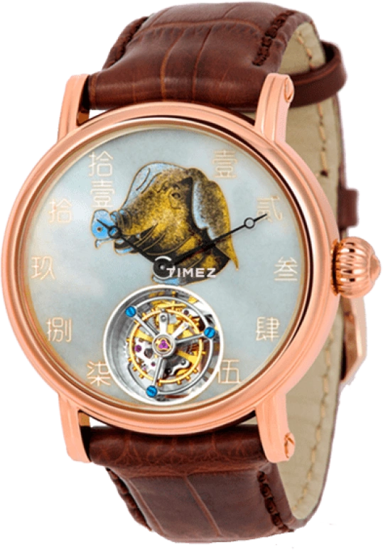 Sea-Gull,Collector 42mm,42mm,Rose Gold,Multi-Color,Handwound,Tourbillon,Sapphire,H618,H618.862