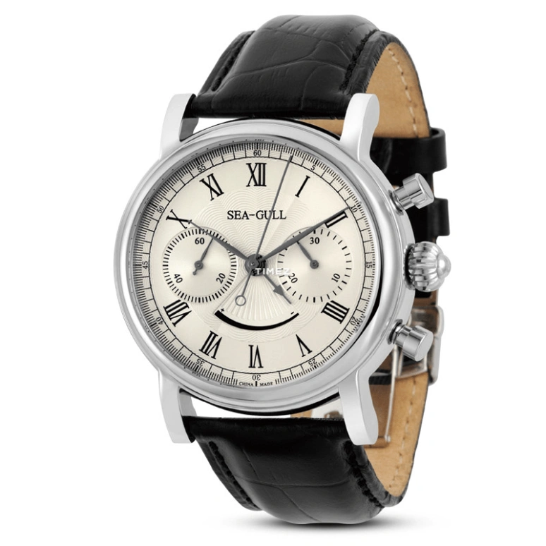 Sea-Gull,Multifunction 41mm,41mm,Stainless Steel,White,Handwound,Chronograph,Power Reserve Indicator,M193S