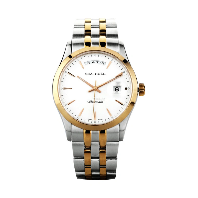 Sea-Gull,Basic 40mm,40mm,Stainless Steel,White,Automatic,Date,Day,217,217.363