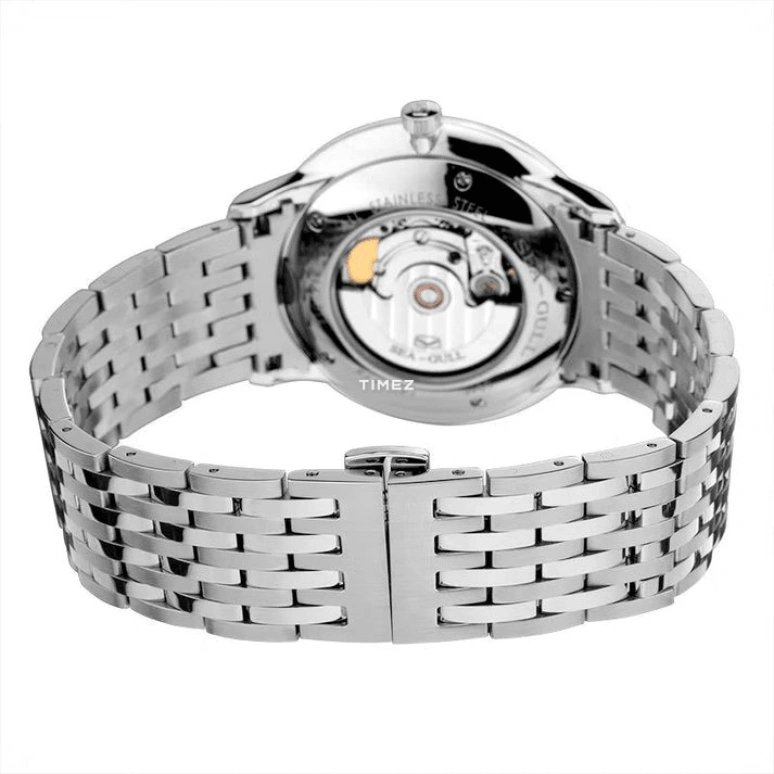 Sea-Gull,Water-Drop 40mm,40mm,Stainless Steel,White,Automatic,Day,Sapphire,816,816.519