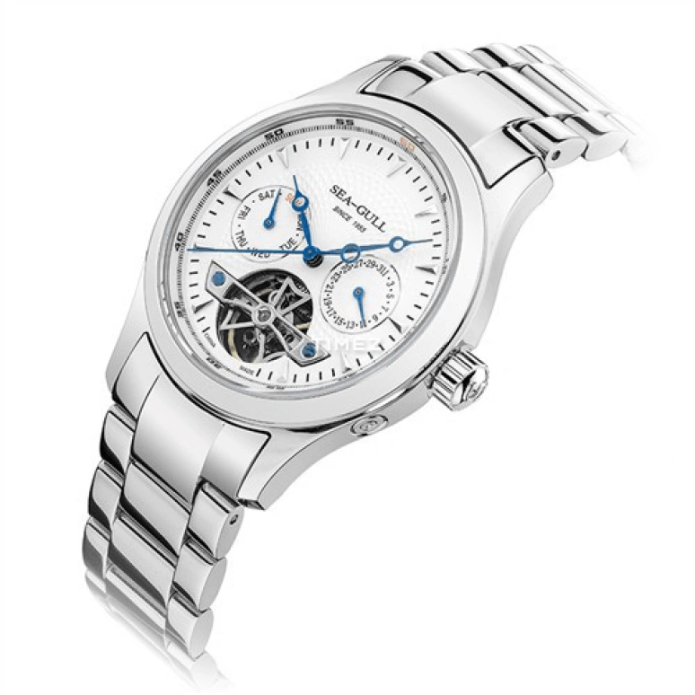 Sea-Gull,Multifunction 39mm,39mm,Stainless Steel,White,Automatic,Date,Day,M160S WHITE