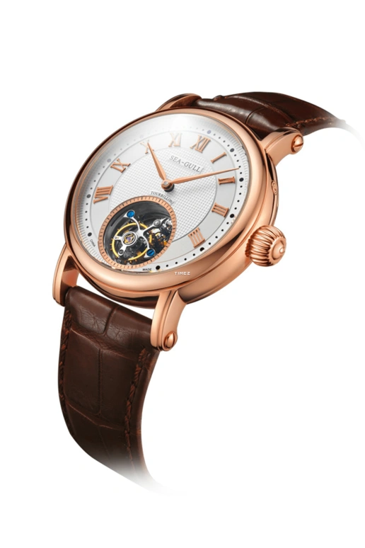 Sea-Gull,Museum 40mm,40mm,Rose Gold,White,Automatic,Tourbillon,Sapphire,ST8002ZGA