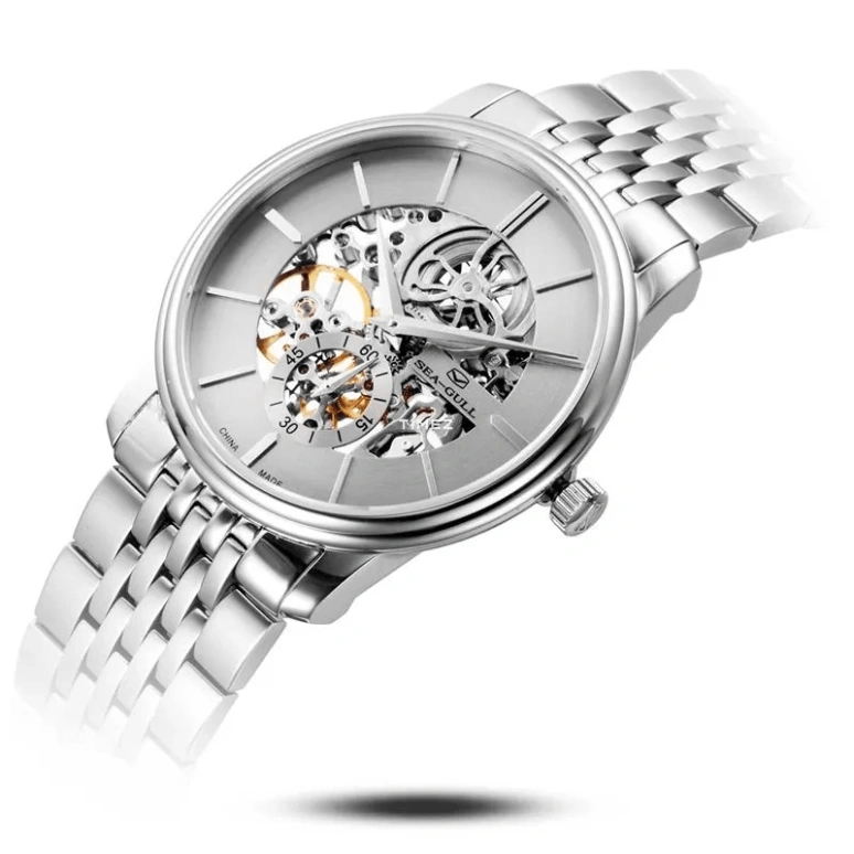 Sea-Gull,Basic 38mm,38mm,Stainless Steel,Grey,Handwound,Tourbillon,Sapphire,816,816.401K GREY