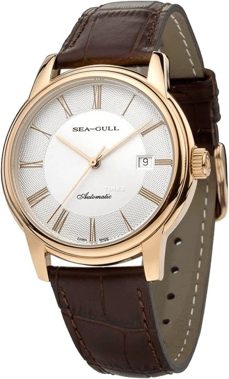 Sea-Gull,Basic 40mm,40mm,Stainless Steel,White,Automatic,Day,Sapphire,D519,D519.405 WHITE