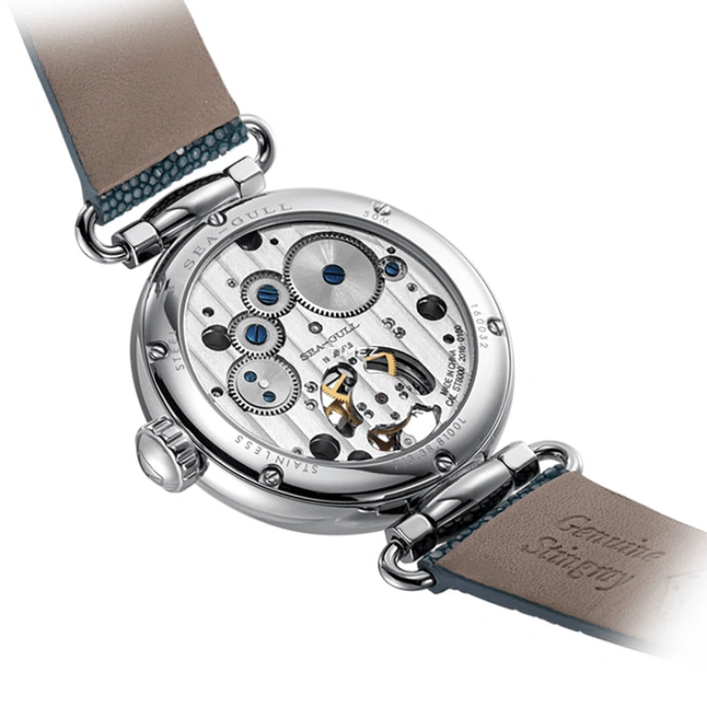 Sea-Gull,Artelier 38.50mm,38.50mm,Stainless Steel,White,Handwound,Tourbillon,Sapphire,713,713.18.8100L