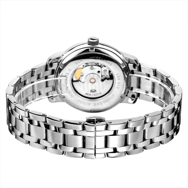 Sea-Gull,Couples 41mm,41mm,Stainless Steel,White,Automatic,Day,Sapphire,816,816.421