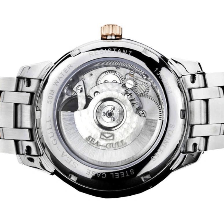 Sea-Gull,Multifunction 41mm,41mm,Stainless Steel,White,Automatic,Date,Day,Tourbillon,217,217.414