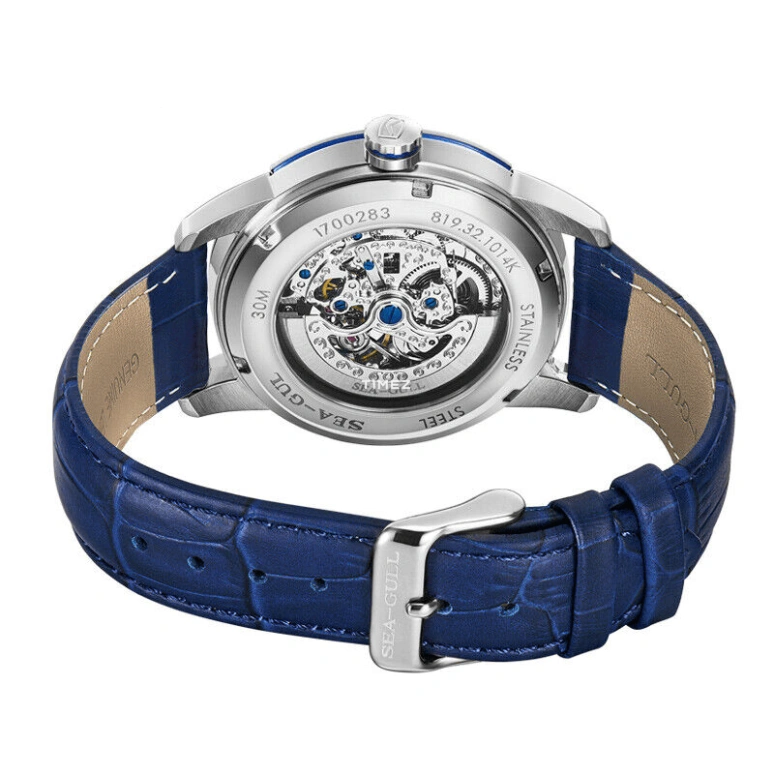 Sea-Gull,Couples 38mm,38mm,Stainless Steel,Blue,Automatic,Tourbillon,Sapphire,819,819.32.1014KL