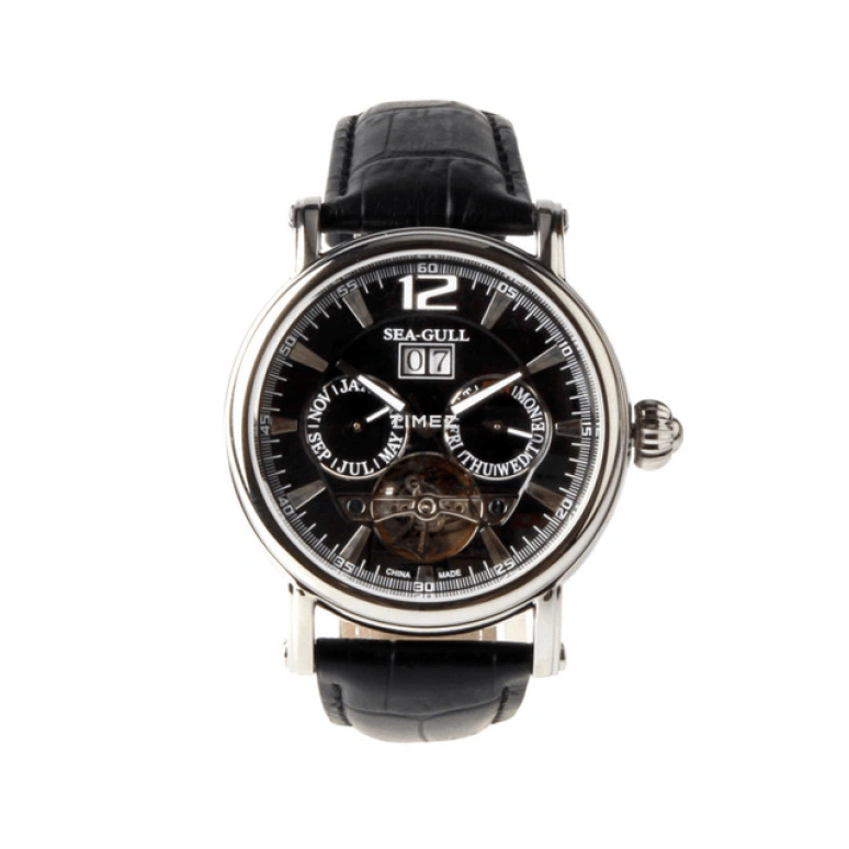 Sea-Gull,Business 40mm,40mm,Stainless Steel,Brown,Automatic,Month,Date,Day,M307S