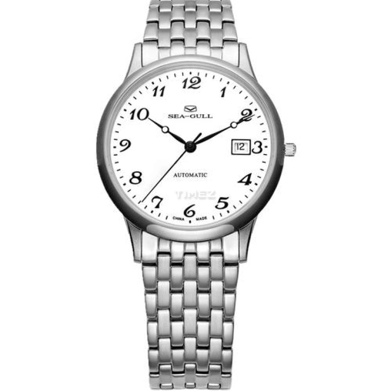 Sea-Gull,Basic 39mm,39mm,Stainless Steel,Silver White,Automatic,Day,Sapphire,Crystal Glass,816,816.12.1020