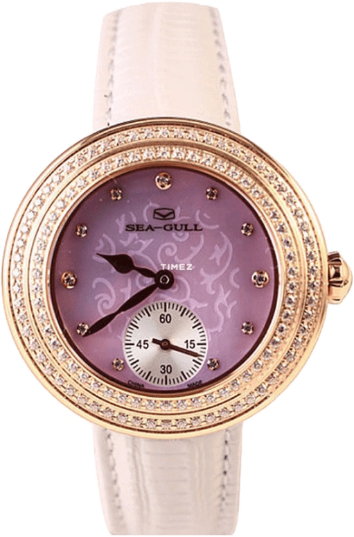 Sea-Gull,Couples 36.50mm,36.50mm,Rose Gold,Stainless Steel,Rose Gold,Pink,Handwound,Sapphire,Round,719,719.751L PINK